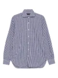 Barba gingham-check shirt - Blue