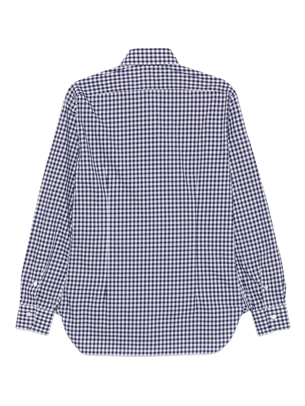 Barba gingham-check shirt - Blauw