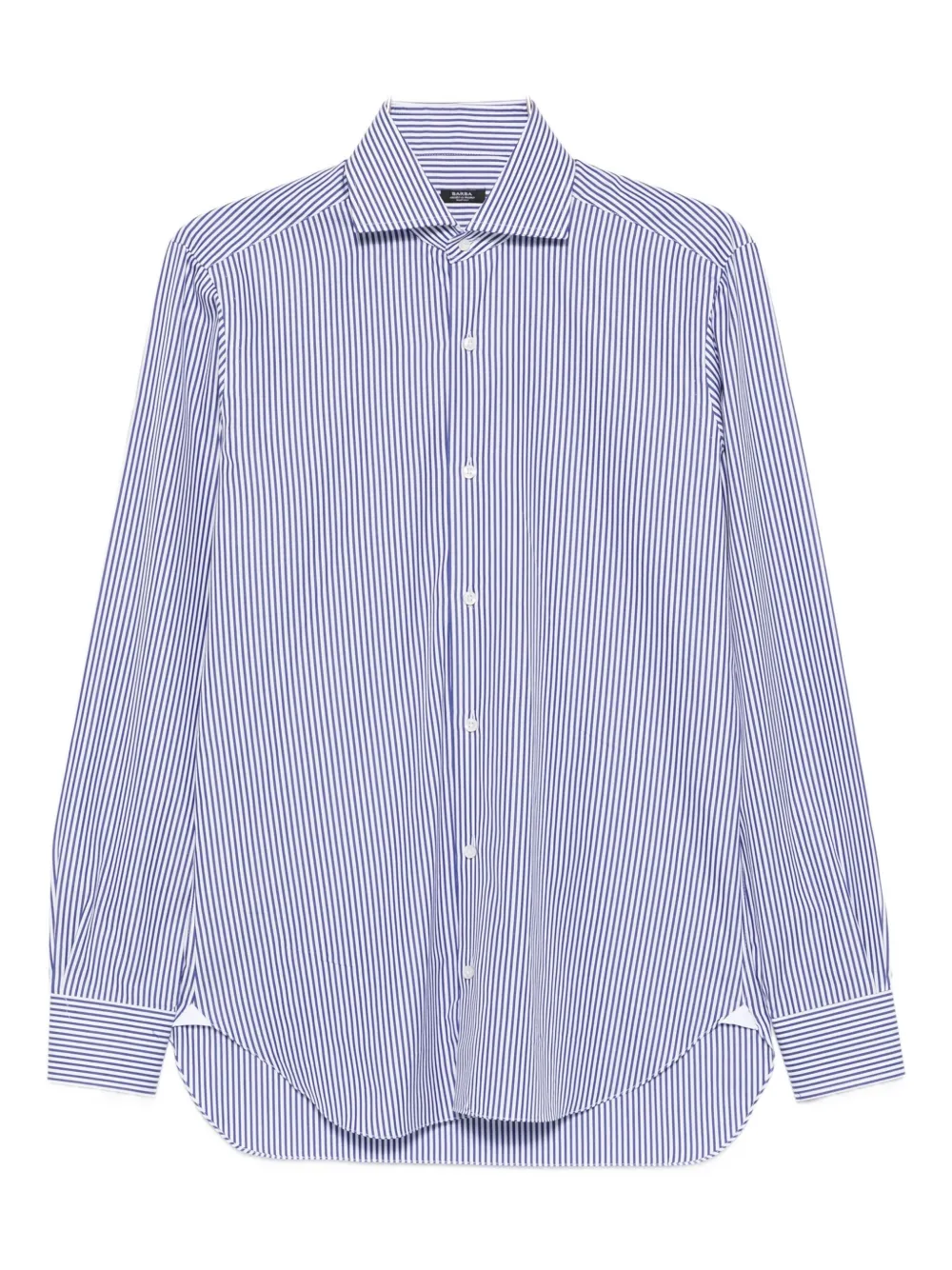 Barba Napoli Striped Cotton Shirt In Blue
