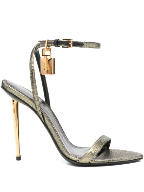 TOM FORD 115mm padlock stiletto heeled sandals
