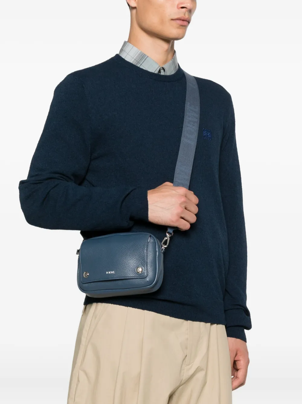 LOEWE leather shoulder bag - Blauw
