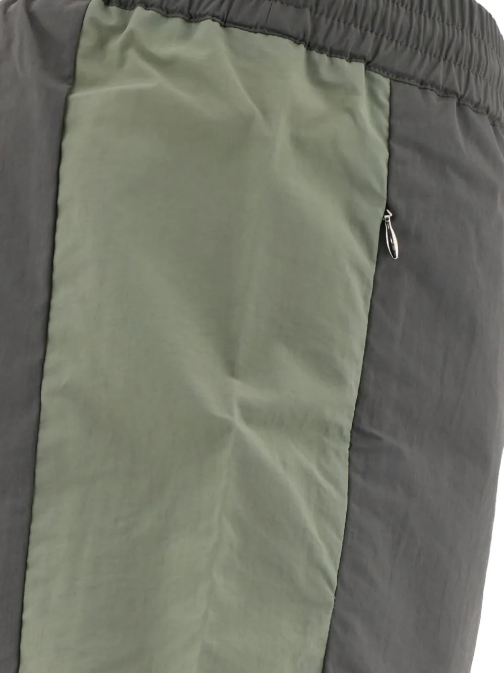 Jean-luc A. Lavelle Panelled Elasticated-waist Shorts In Green