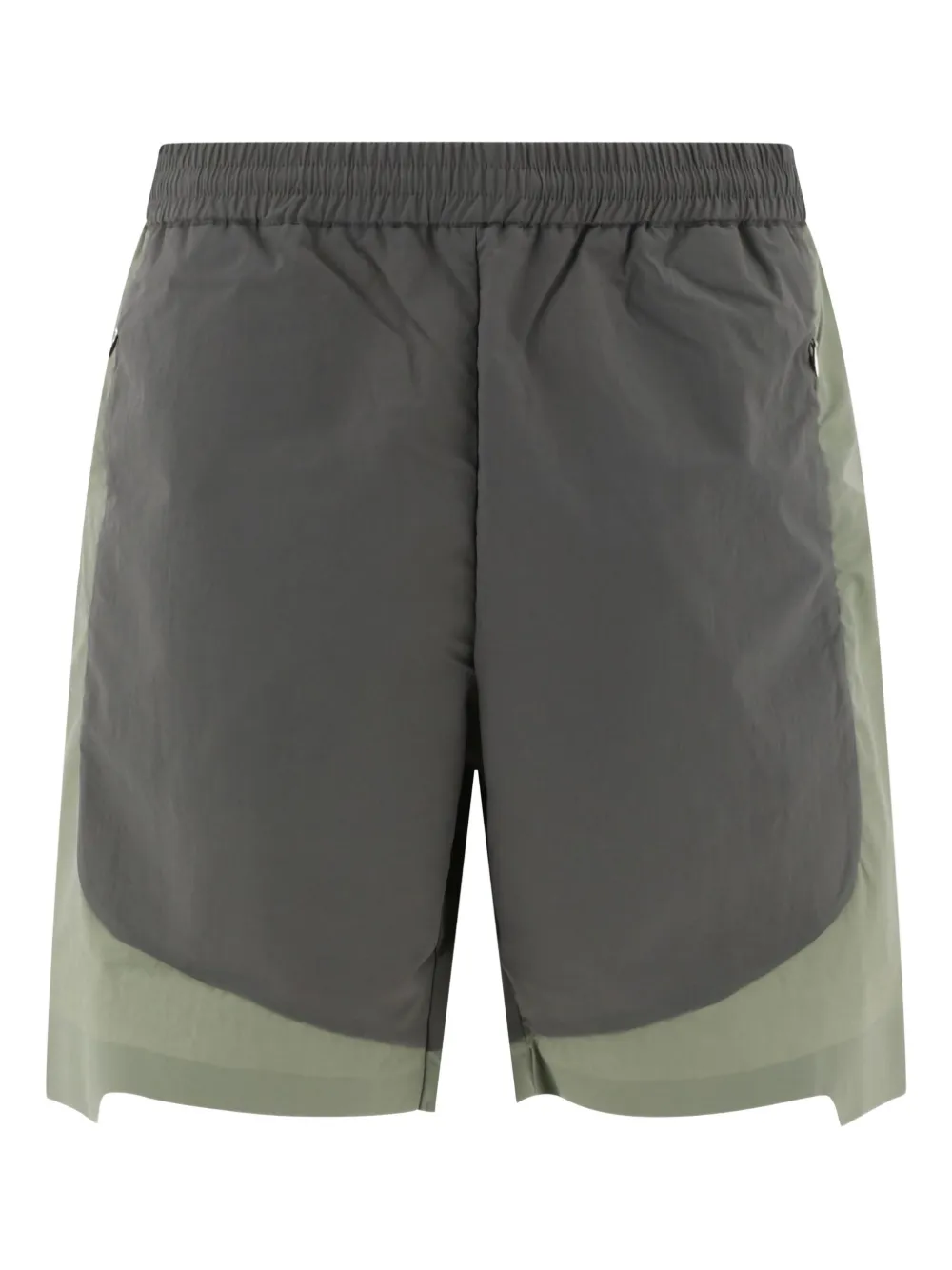 Jean-luc A. Lavelle Panelled Elasticated-waist Shorts In Green
