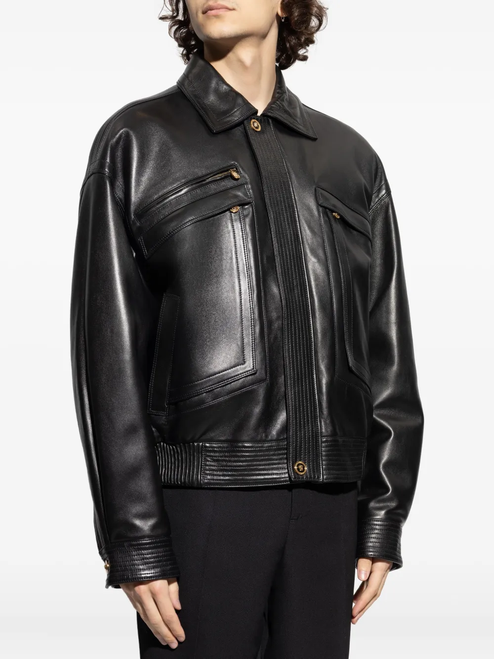 Versace Jack met klepzakken Zwart