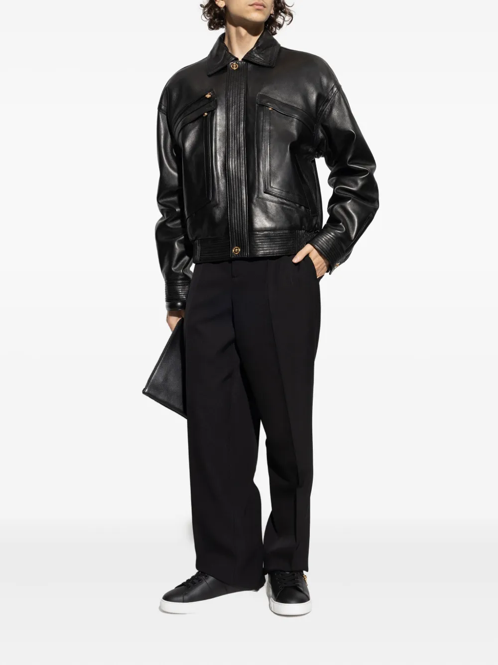Versace Jack met klepzakken Zwart