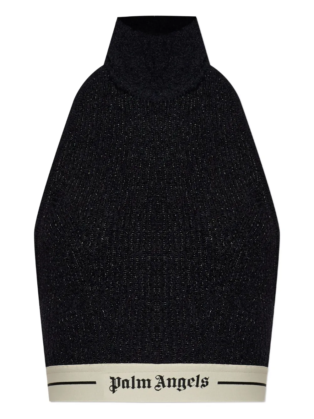 halterneck ribbed top
