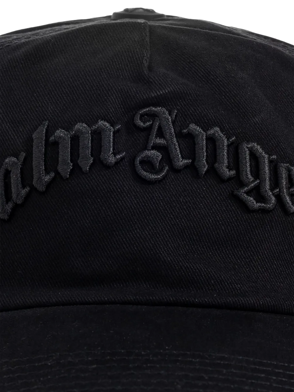 Palm Angels Honkbalpet met geborduurd logo Zwart