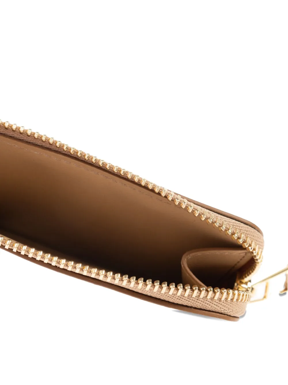 LOEWE Leren portemonnee met vlakken Beige