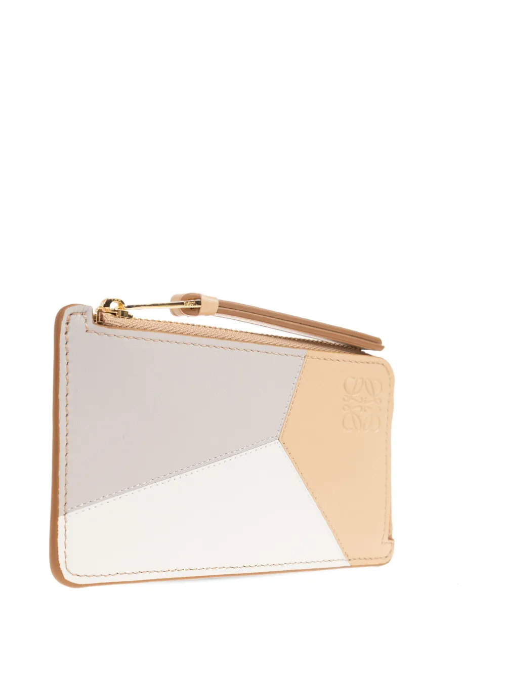 LOEWE leather panelled wallet - Beige