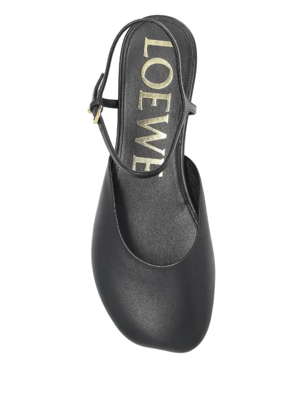 LOEWE アンクルストラップ レザースニーカー | ブラック | FARFETCH JP