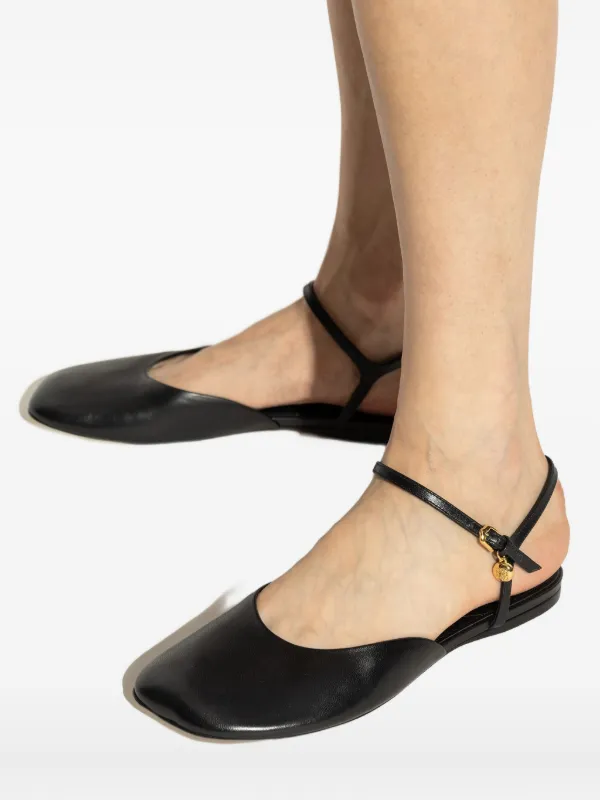 LOEWE アンクルストラップ レザースニーカー | ブラック | FARFETCH JP