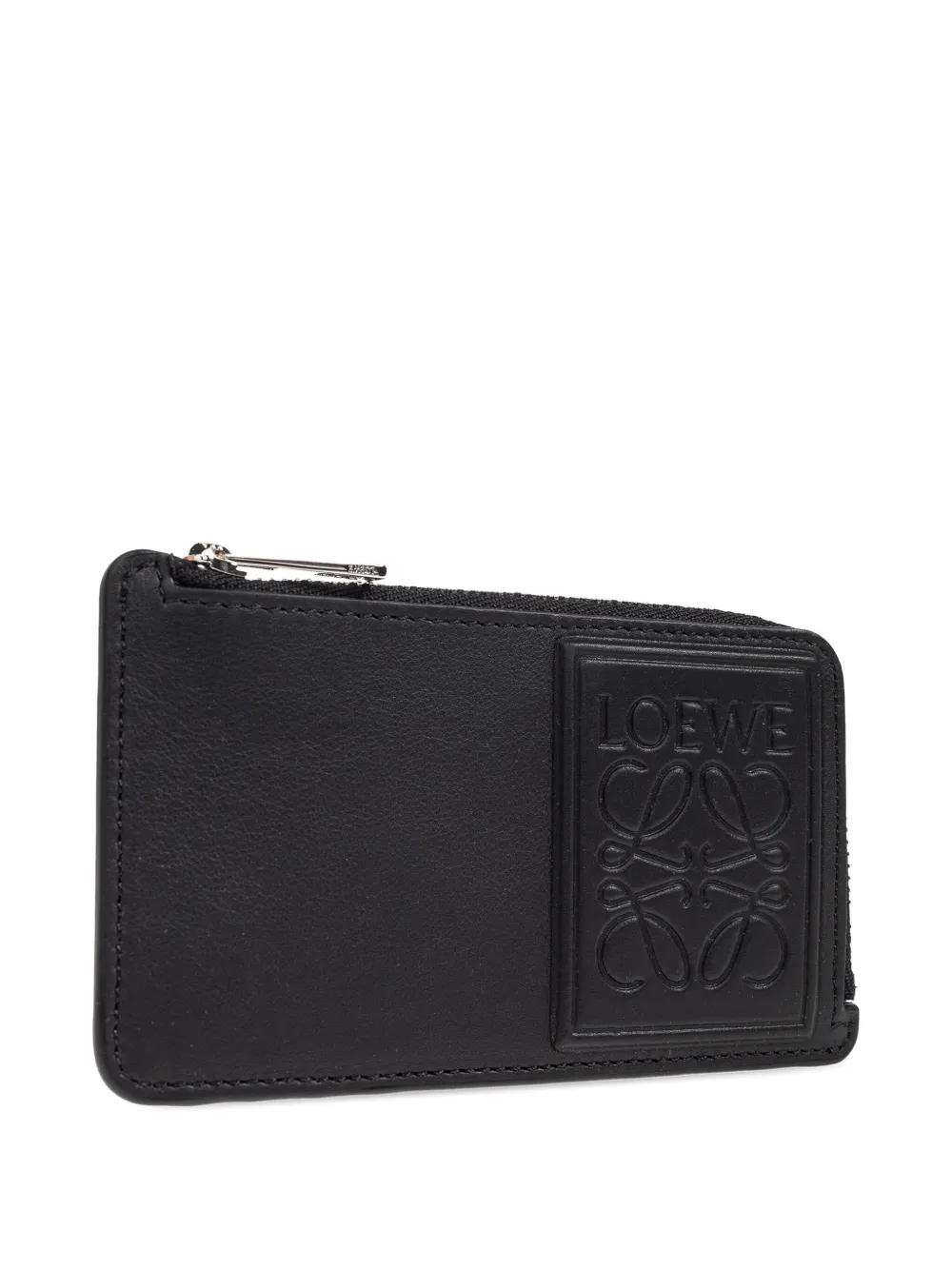 Loewe Embossed-logo Zip-around Wallet In Black