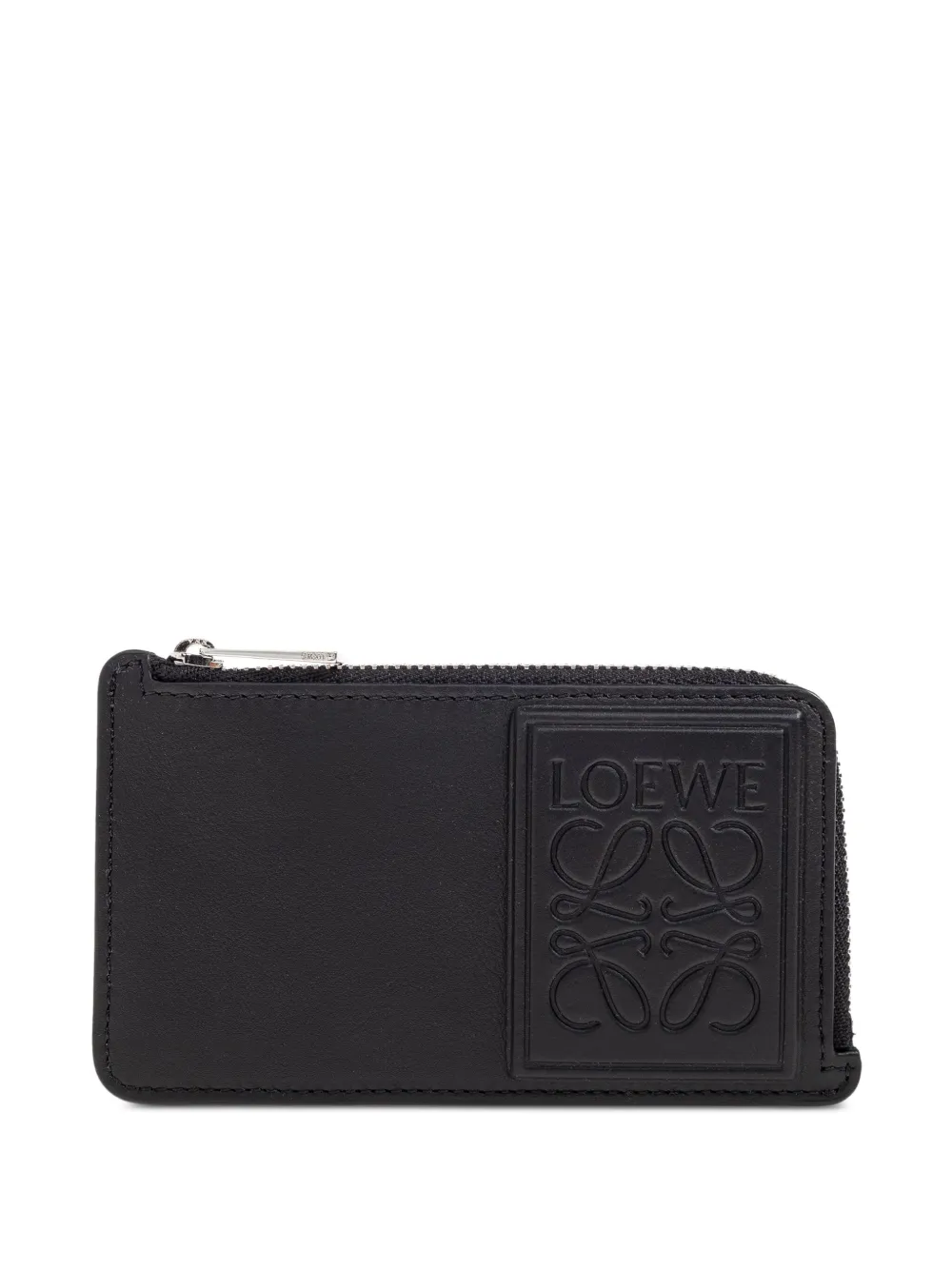 embossed-logo zip-around wallet