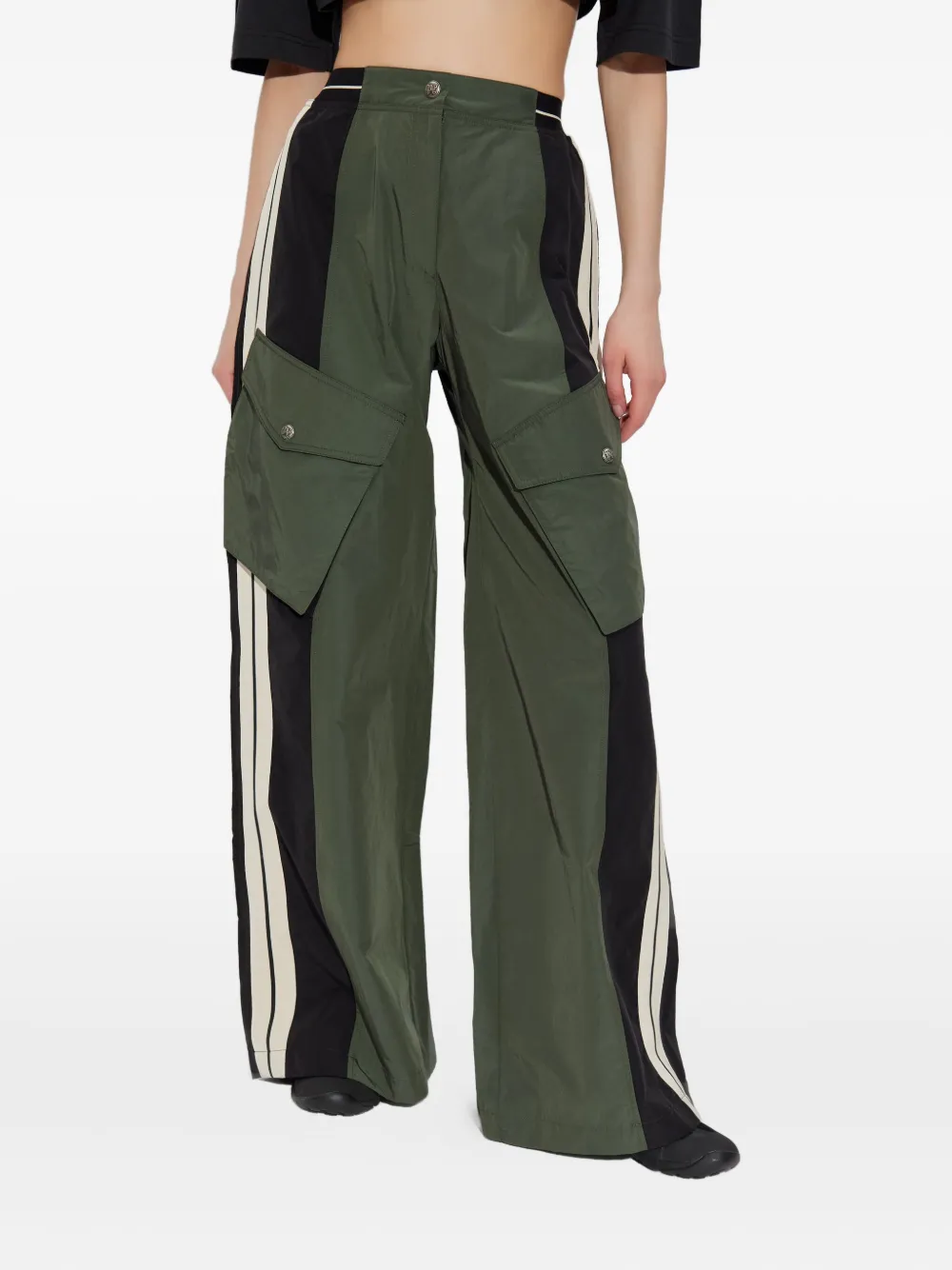 Palm Angels Straight broek met zak Groen