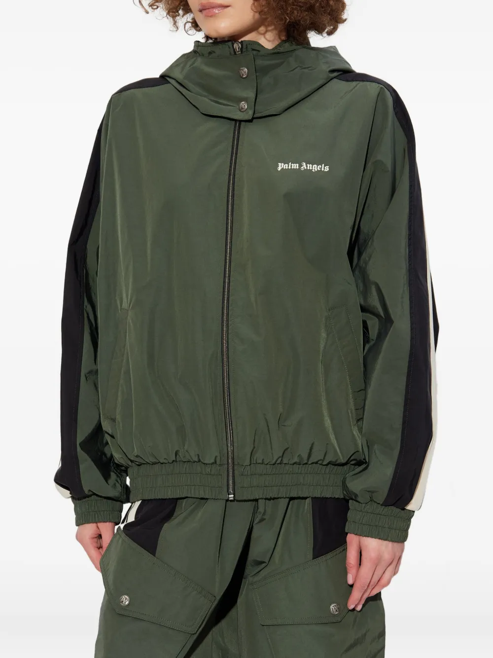 Palm Angels hooded jacket Groen