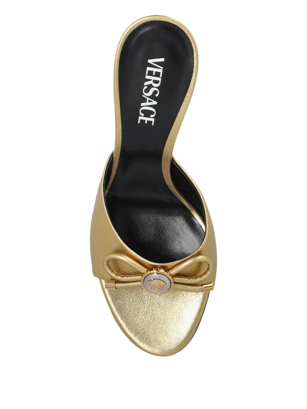 Versace 70mm bow-detail sandals Yellow