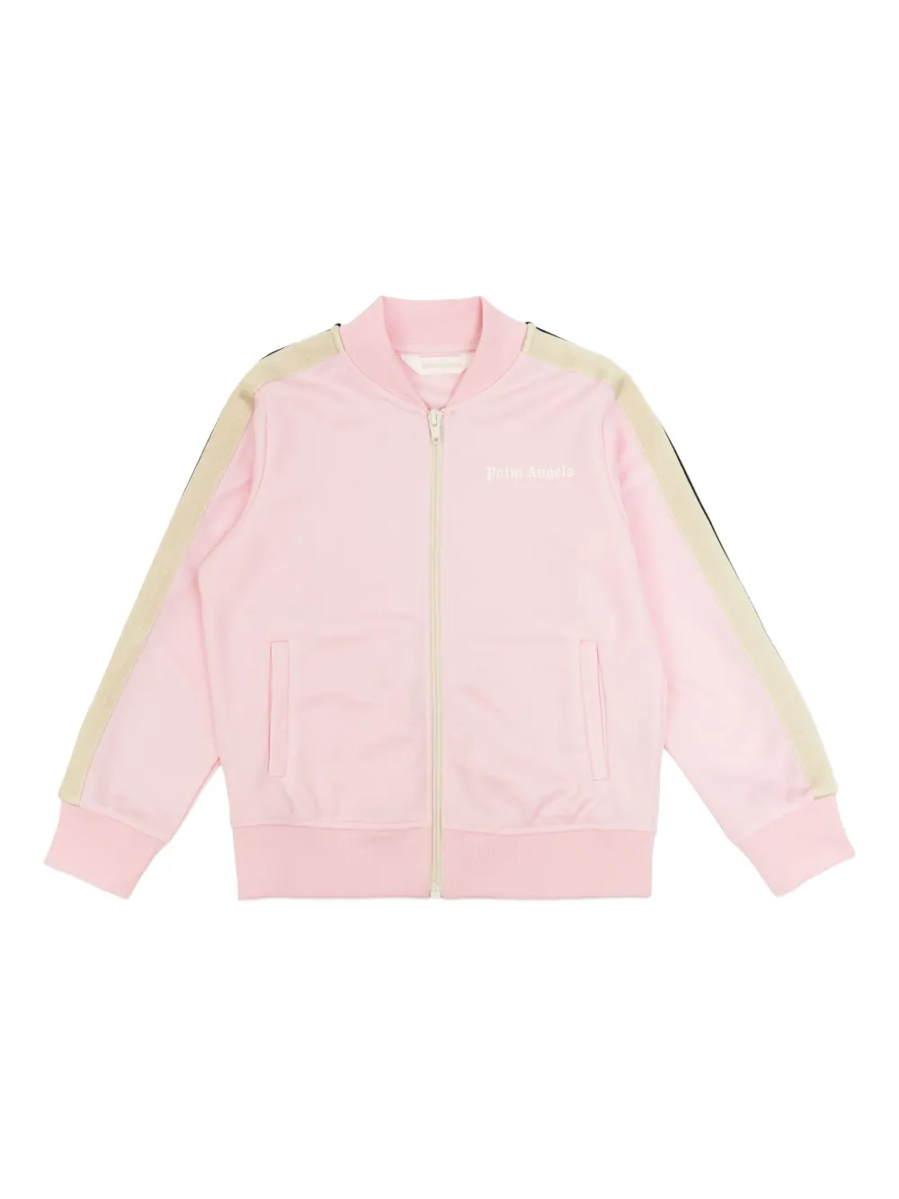 Palm Angels Kids' Side-stripe Bomber Jacket In Pink