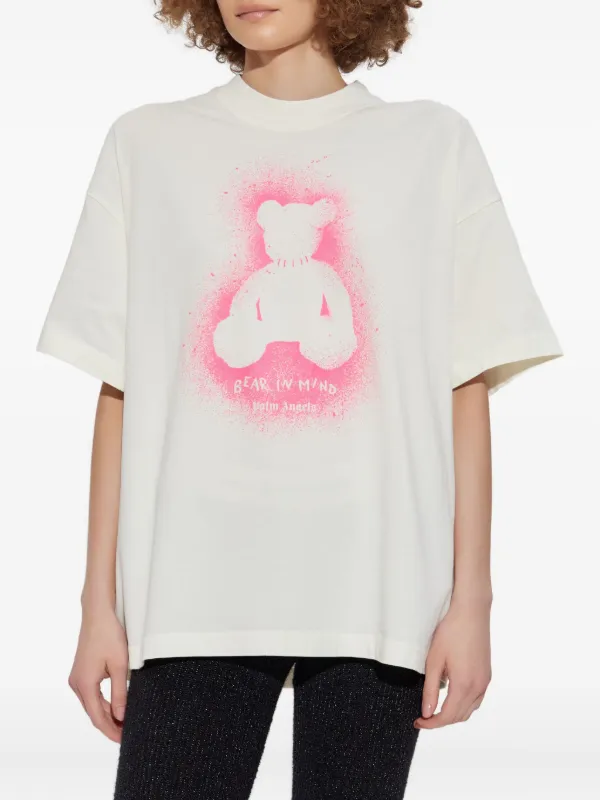 Palm Angels Bear spray-paint T-shirt | FARFETCH
