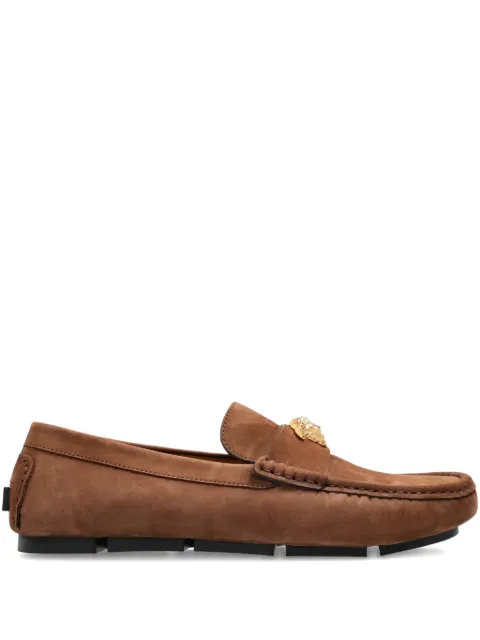 Versace Medusa leather loafers