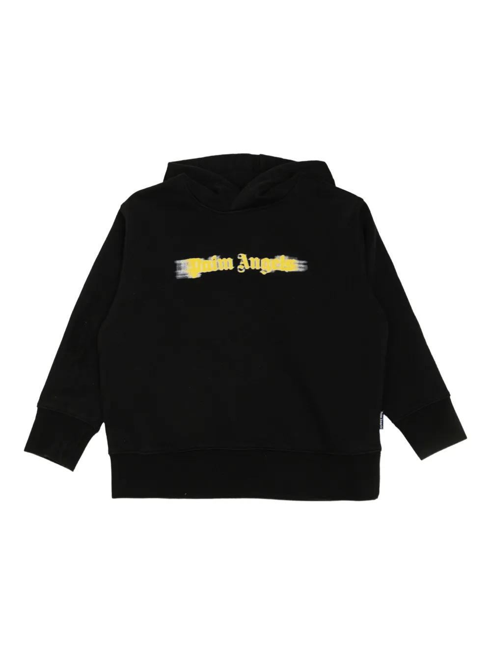 Palm Angels Kids logo-print hoodie Zwart