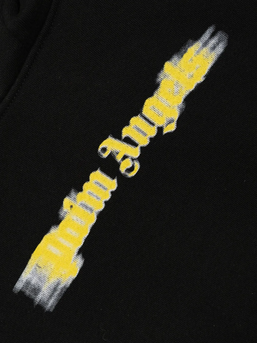 Palm Angels Kids logo-print hoodie Zwart