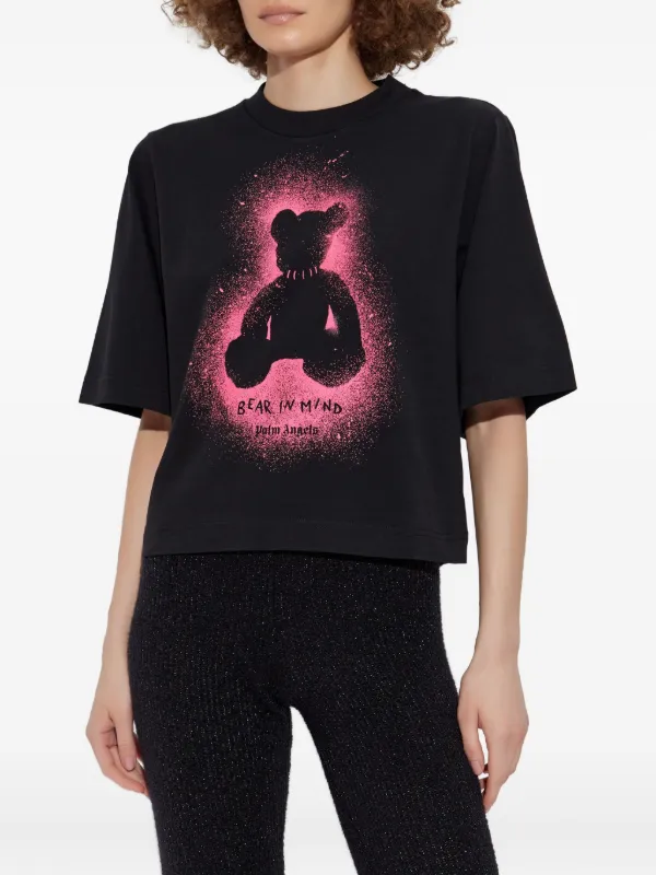 Palm Angels Bear spray-effect T-shirt | FARFETCH