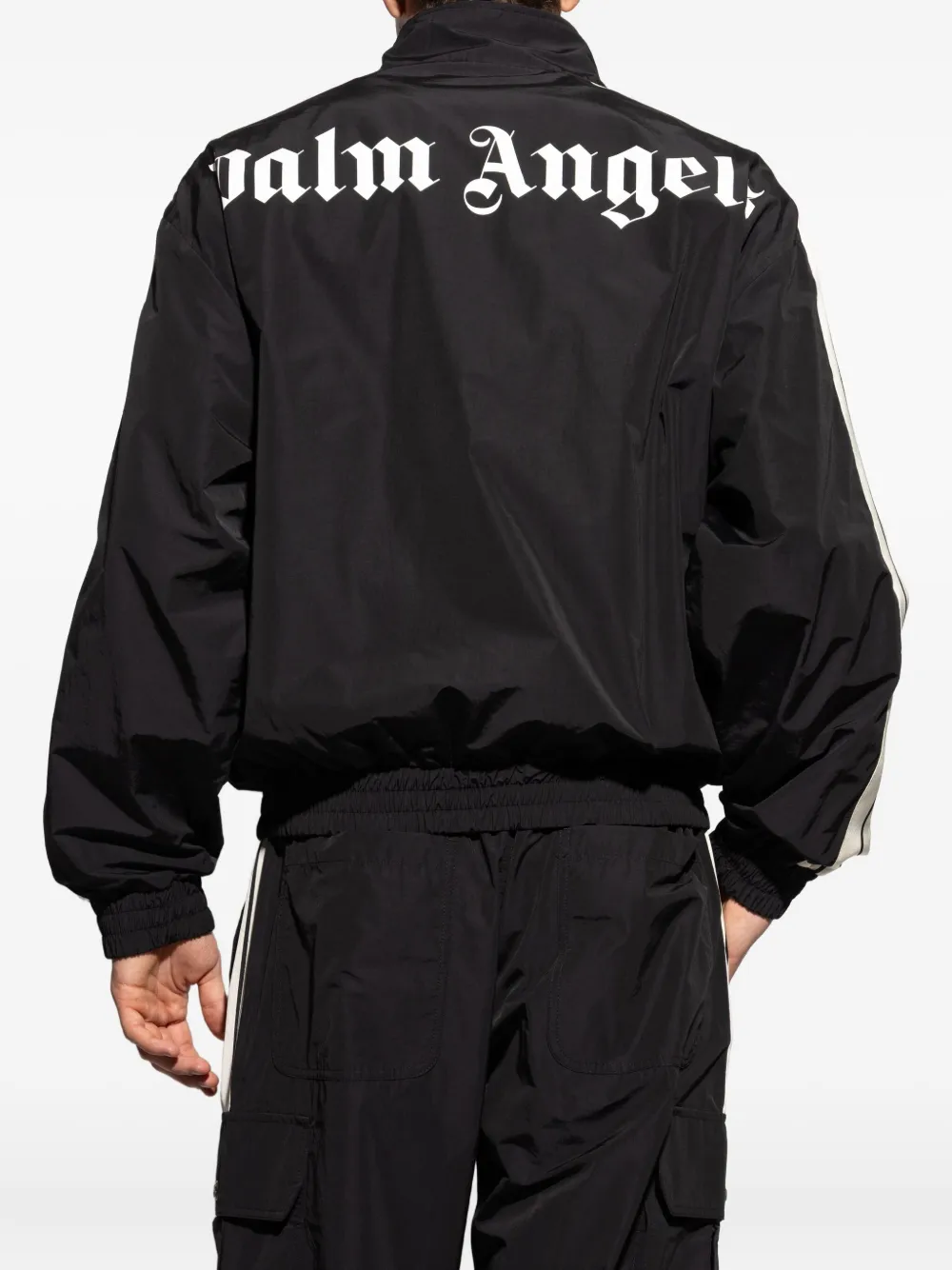 Palm Angels stripe-detail sweatshirt Zwart