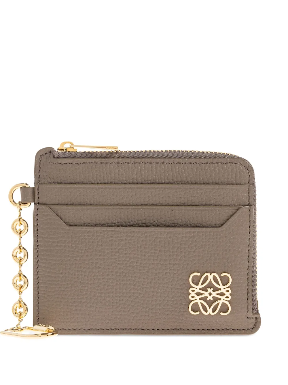 Loewe Anagram-plaque Cardholder In Brown