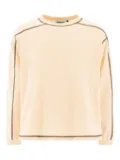 Rayon Vert contrast-stitching sweatshirt - Neutrals