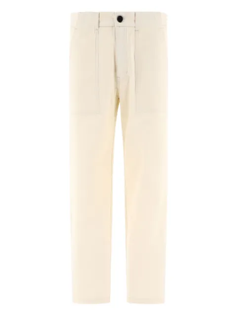 andBlue patch-pocket trousers
