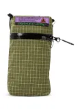 Rayon Vert grid-pattern phone case - Green