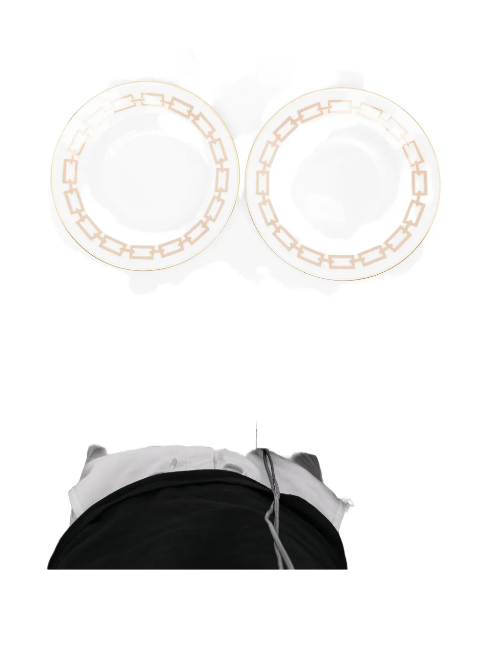 Ginori 1735 Catene Chain-link Plates (24.5cm) In White