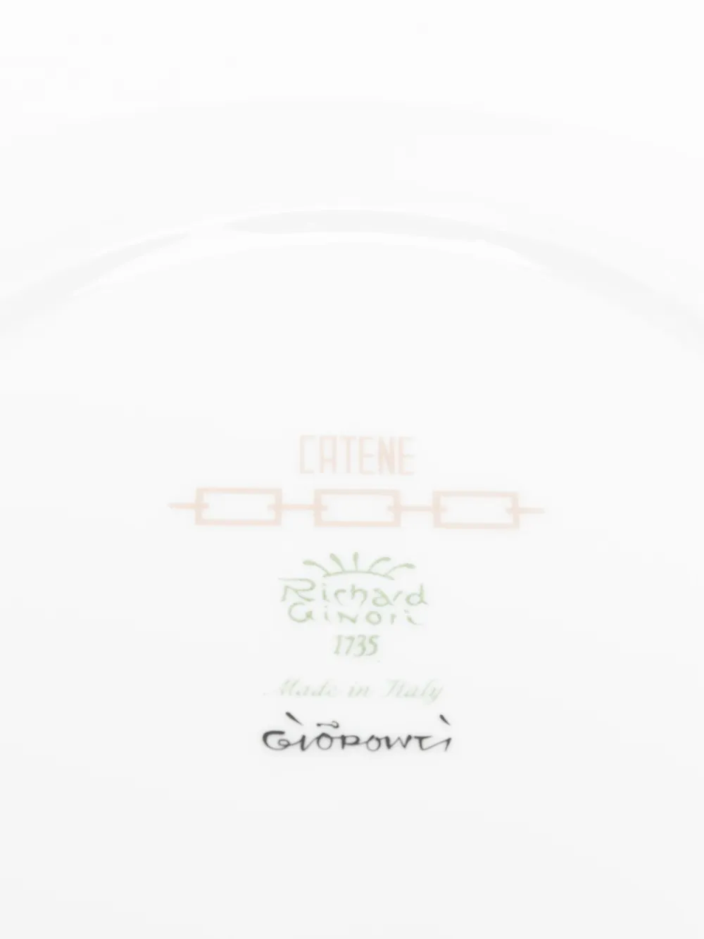 Ginori 1735 Catene Chain-link Plates (24.5cm) In White