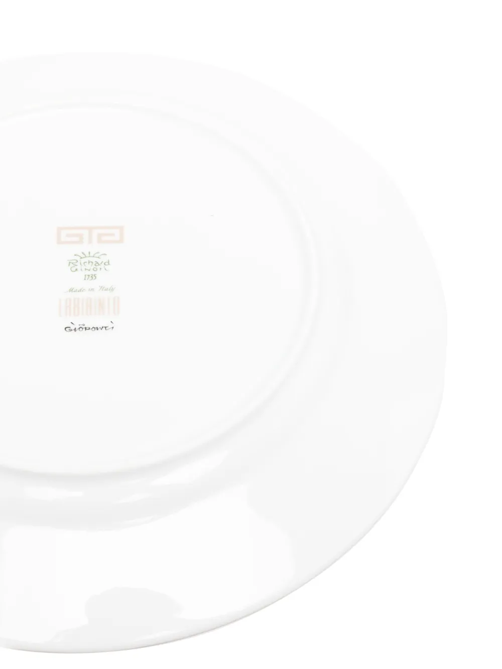  Ginori 1735 Labirinto Border Plates (28cm) - White 