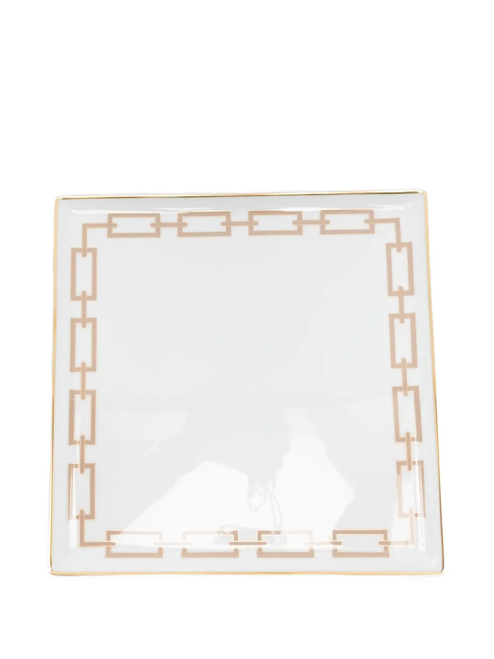 GINORI 1735 chain-link border tray | White | Image 1