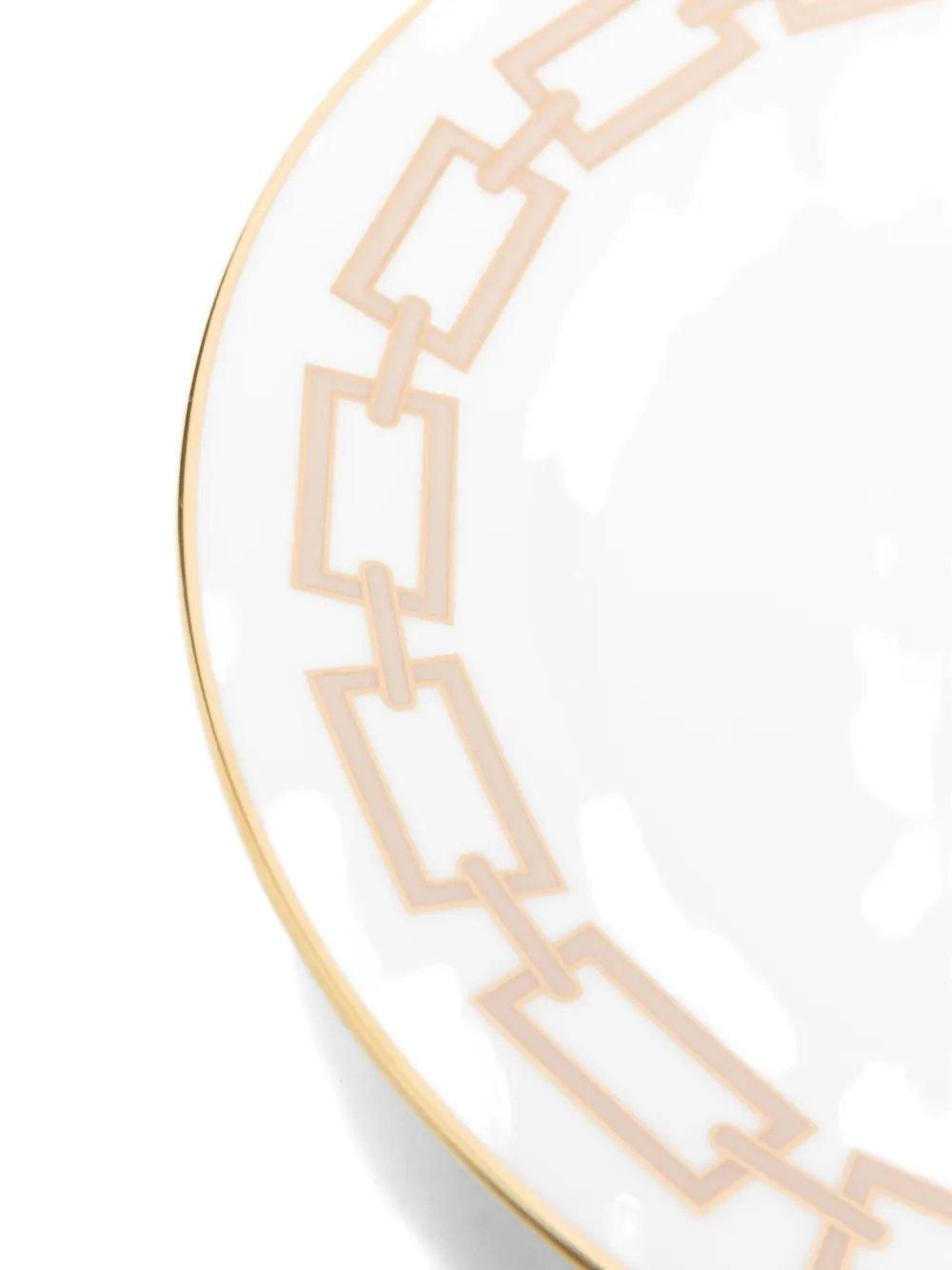 Ginori 1735 Catene Chain-link Border Plates (22cm) In White