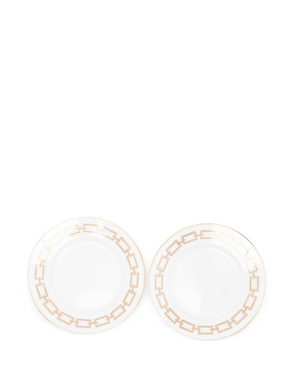 GINORI 1735 Catene chain-link border plates (22cm) | White | Image 1