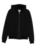 John Richmond hooded zip-front jacket - Black