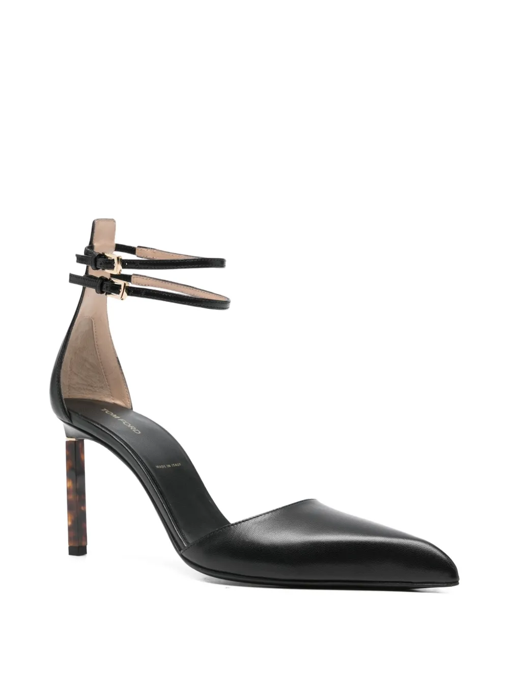 TOM FORD leather heeled pumps Black