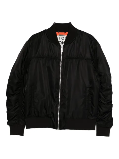 John Richmond chamarra bomber con cierre en la parte delantera