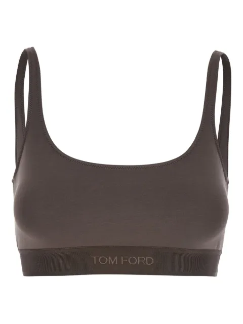 TOM FORD bralette con logo en jacquard