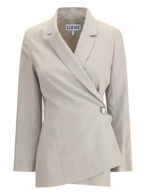 LOEWE asymmetrical single-button jacket