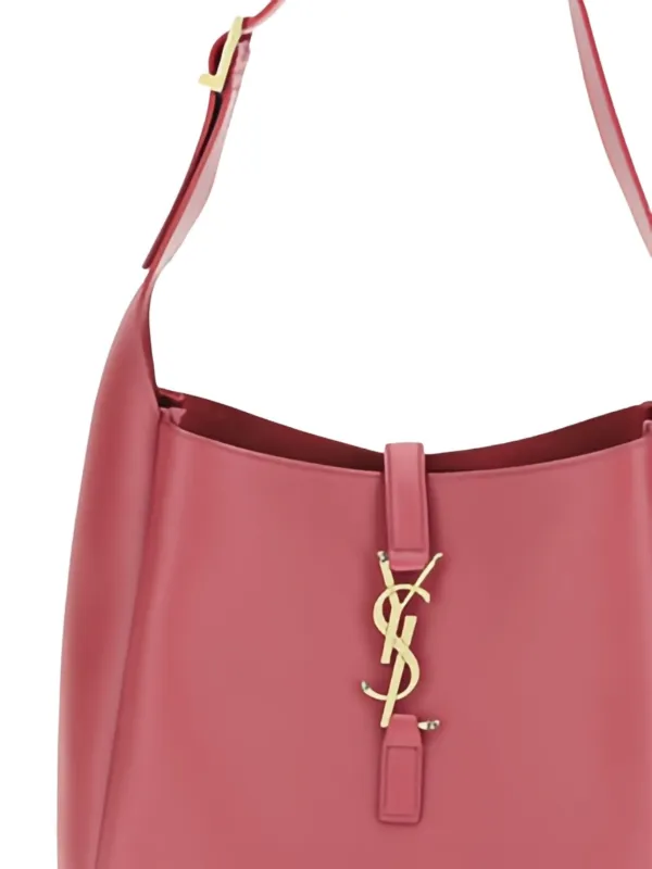 Saint Laurent YSL ロゴ レザー ショルダーバッグ | ピンク Saint Laurent YSL ロゴ レザー ショルダーバッグ | ピンク