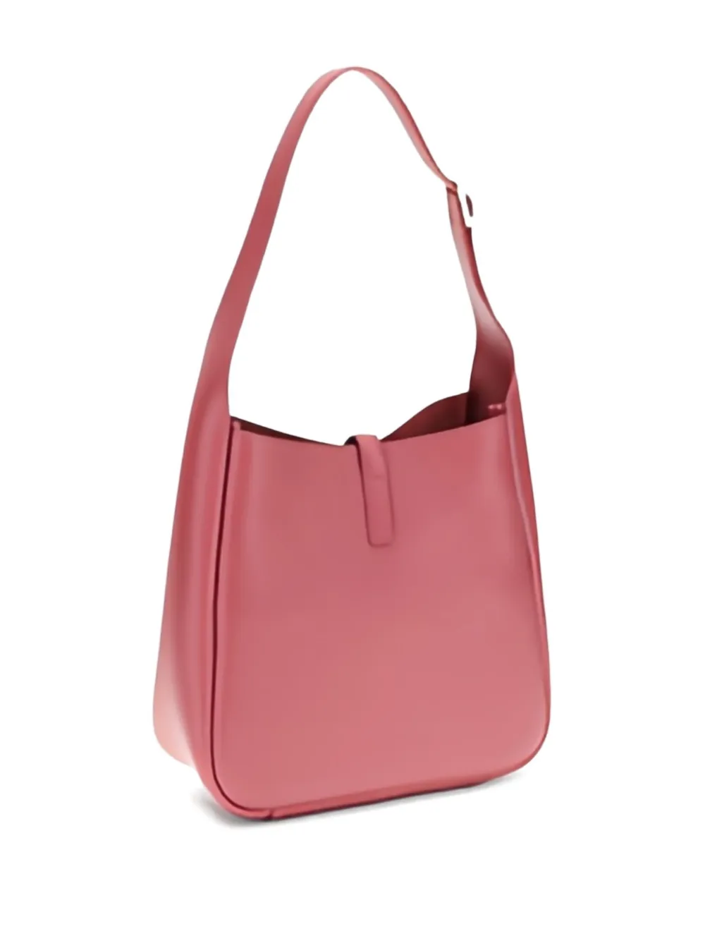Saint Laurent leather YSL logo shoulder bag - Roze