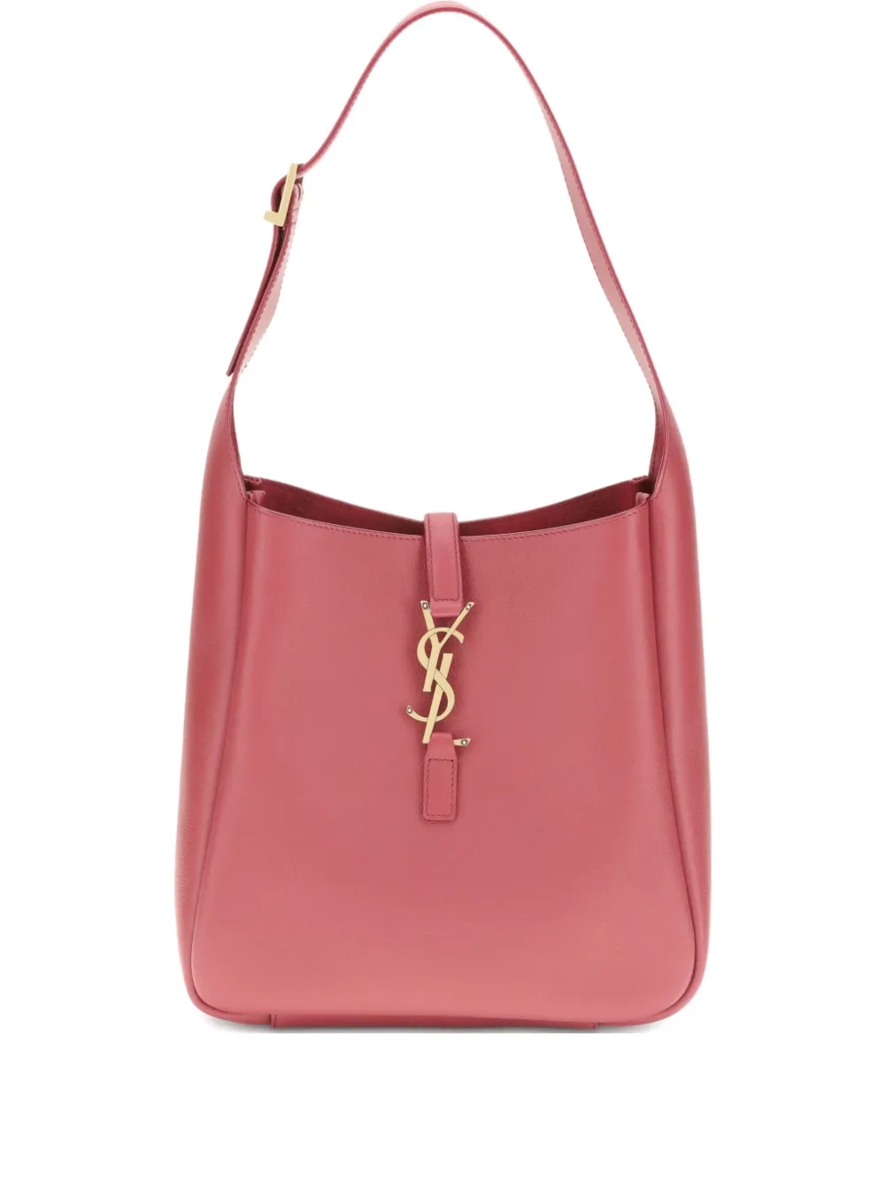 leather YSL logo shoulder bag