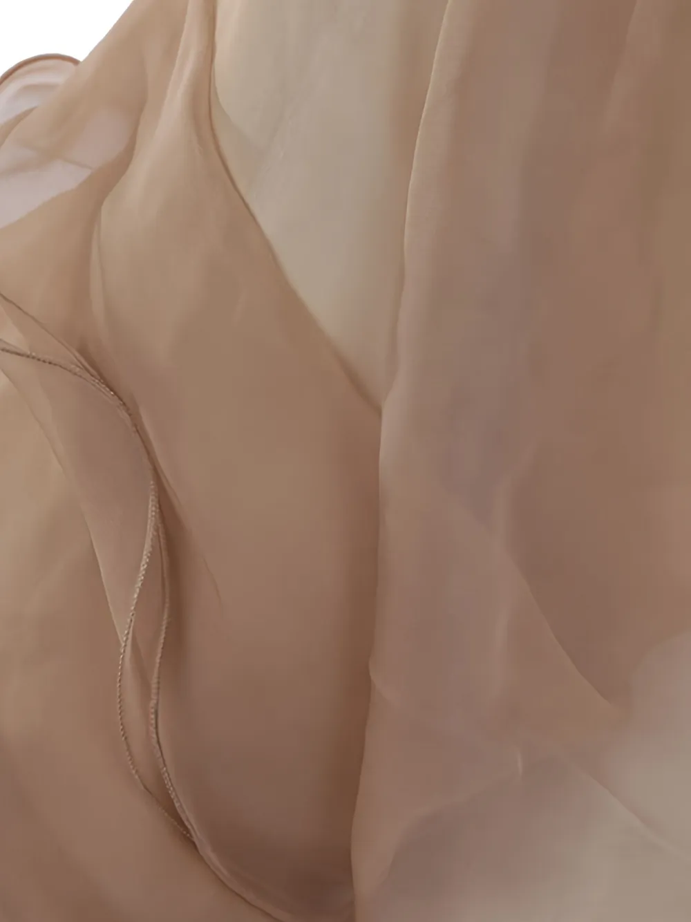 Valentino Ruffled-sleeve Jacket In Nude