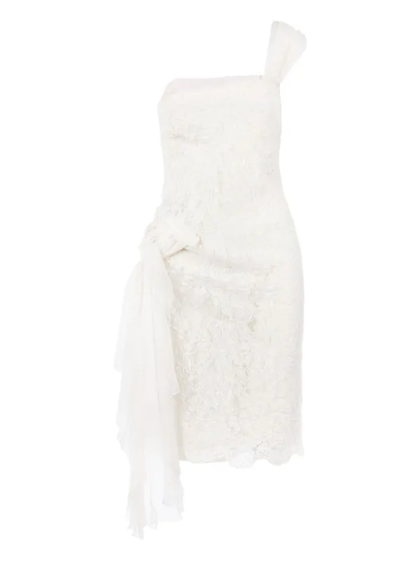 Valentino Garavani フローラル ワンショルダードレス