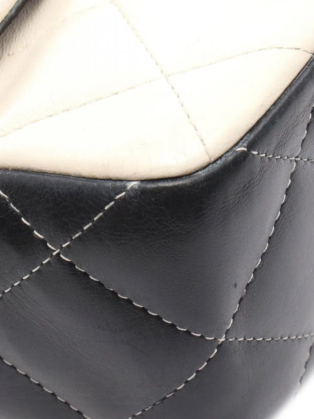 CHANEL Pre-Owned 2013-2014 Jumbo Classic Colorblock Lambskin Double Flap shoulder bag | Pre-Owned | Image 2