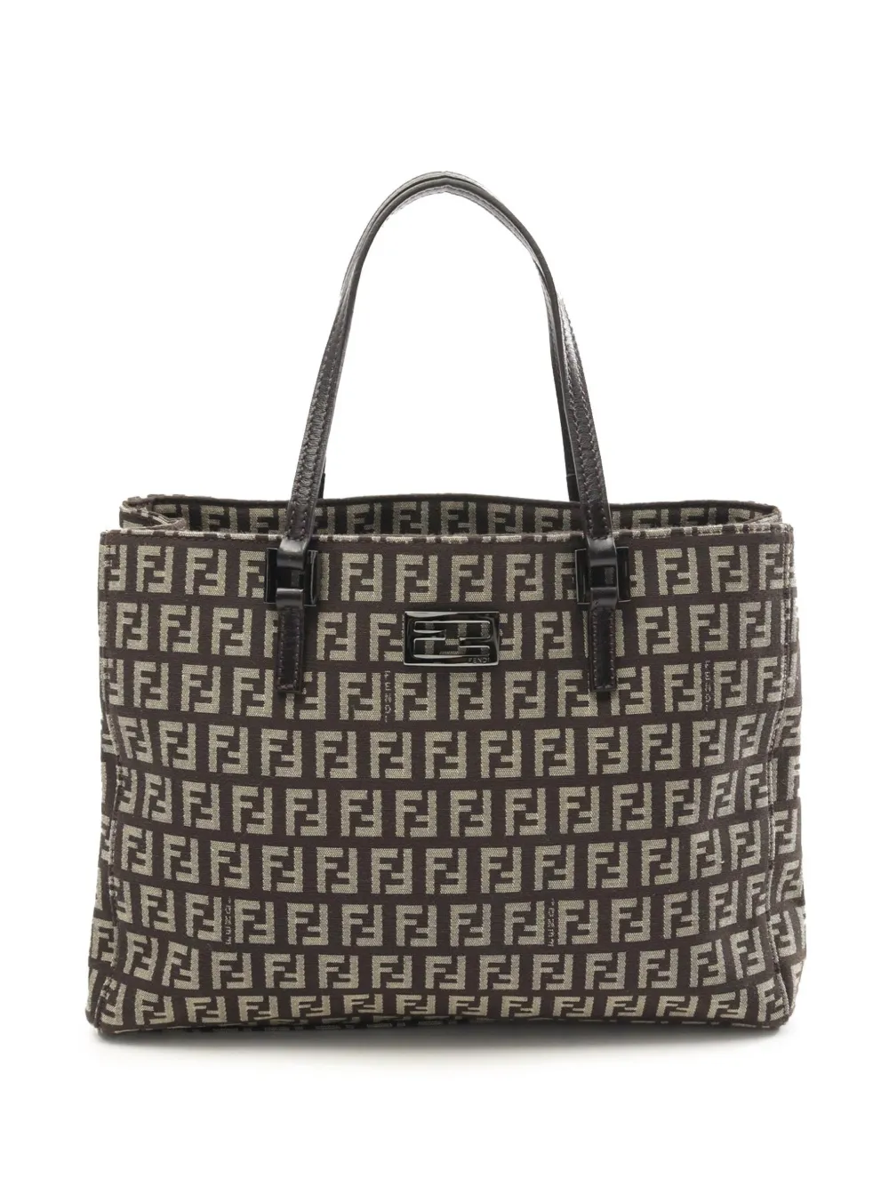 Fendi Pre-Owned 2000-2010 Small Zucchino Canvas tote bag - ブラウン Fendi Pre-Owned 2000-2010 Small Zucchino Canvas tote bag - ブラウン