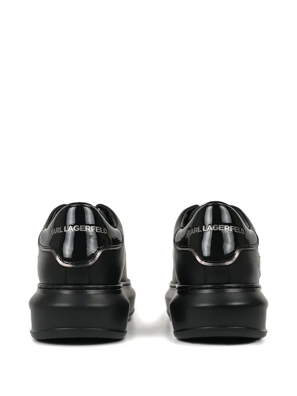 Karl Lagerfeld logo platform sneakers Black